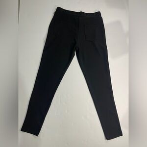 Butterfly by Maze Collection Black Pull On Ponte Knit Pants Trousers M